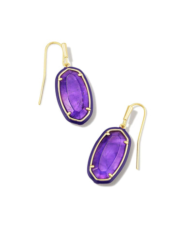 Kendra Scott Jewelry - Earrings Dani Enamel Framed Drop Earrings Amethyst