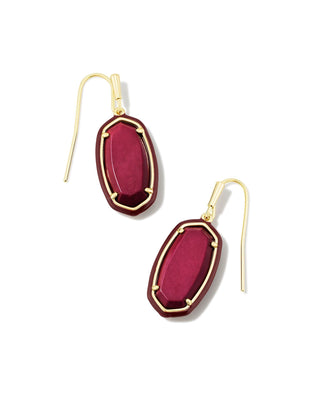 Kendra Scott Jewelry - Earrings Dani Enamel Framed Drop Earrings Maroon Magnesite