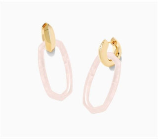Kendra Scott Jewelry - Earrings Danielle Link Earring Rose Quartz