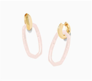 Kendra Scott Jewelry - Earrings Danielle Link Earring Rose Quartz