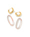 Kendra Scott Jewelry - Earrings Danielle Link Earring Rose Quartz