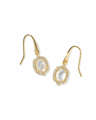 Kendra Scott Jewelry - Earrings Daphne Crystal Frame Gold Drop Earrings Ivory MOP