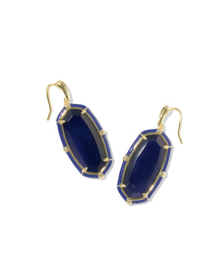 Kendra Scott Jewelry - Earrings Elle Gold Enamel Drop Earrings Navy MOP