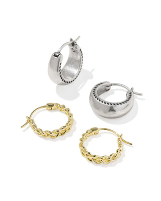 Kendra Scott Jewelry - Earrings Gabriella Mixed Metals Set of 2 Huggie Earrings