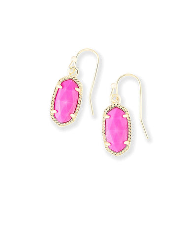 Kendra Scott Jewelry - Earrings Lee Earrings Gold Magenta