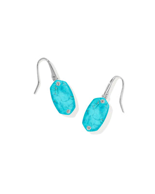 Kendra Scott Jewelry - Earrings Lee Riveted Silver Drop Earrings Variegated Turq
