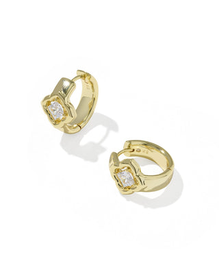Kendra Scott Jewelry - Earrings Mallory Crystal Gold Huggie Earrings
