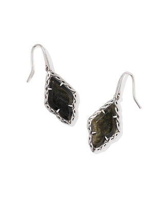 Kendra Scott Jewelry - Earrings Sale Adeline Vintage Silver Drop Earrings Golden Obsidian