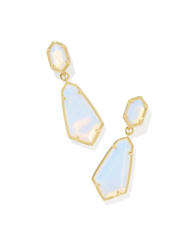 Kendra Scott Jewelry - Earrings Sale Hallie Gold Convertible Drop Earrings Opalite Illusion