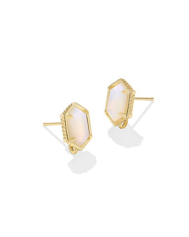 Kendra Scott Jewelry - Earrings Sale Hallie Gold Convertible Drop Earrings Opalite Illusion