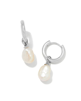 Kendra Scott Jewelry - Earrings Silver Willa Pearl Huggie Earrings Gold or Silver