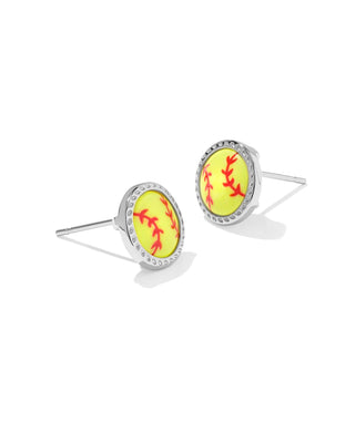 Kendra Scott Jewelry - Earrings Softball Silver Stud Earrings