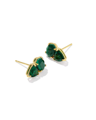Kendra Scott Jewelry - Earrings Tatum Gold Stud Earrings Green Mix