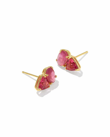 Kendra Scott Jewelry - Earrings Tatum Gold Stud Earrings Pink Mix