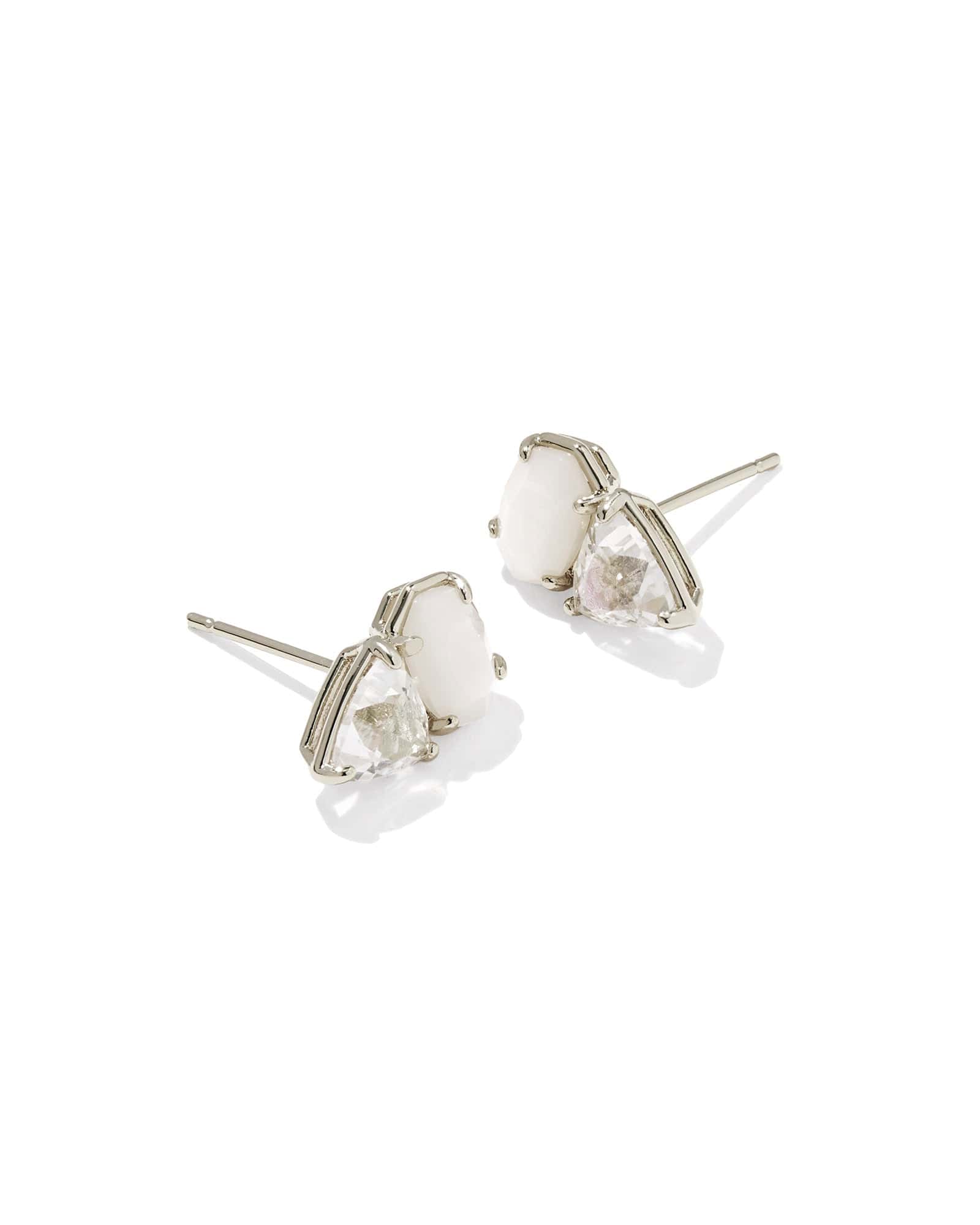 Kendra Scott Jewelry - Earrings Tatum Silver Stud Earrings Neutral Mix