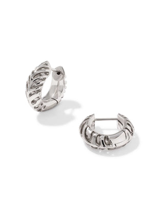 Kendra Scott Jewelry - Earrings Tiger Striped Mikki Silver Huggie