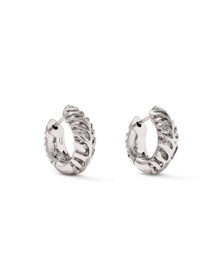 Kendra Scott Jewelry - Earrings Tiger Striped Mikki Silver Huggie