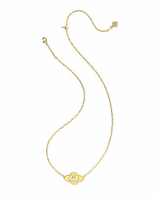 Kendra Scott Jewelry - Necklaces Abbie Gold Medallion Short Pendant Necklace Yellow Mix
