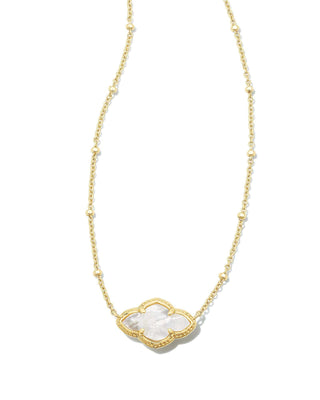 Kendra Scott Jewelry - Necklaces Abbie Pendant Necklace Ivory MOP Gold