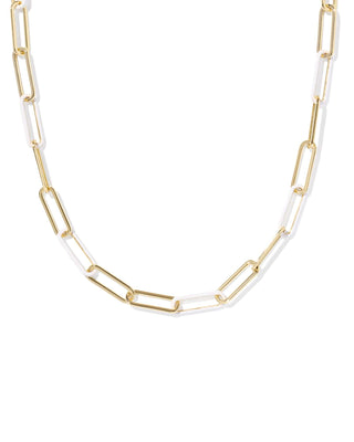 Kendra Scott Jewelry - Necklaces Ainsley Gold Convertible Chain Necklace White Mix