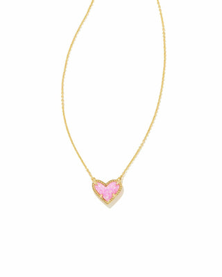 Kendra Scott Jewelry - Necklaces Ari Heart Pendant Necklace Bubblegum Pink