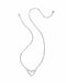 Kendra Scott Jewelry - Necklaces Ari Heart Statement Silver Short Pendant Necklace Ivory MOP
