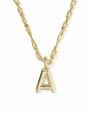Kendra Scott Jewelry - Necklaces Bubble Letter A Gold Short Pendant