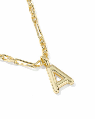 Kendra Scott Jewelry - Necklaces Bubble Letter A Gold Short Pendant