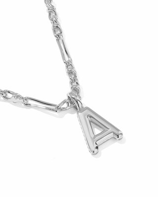 Kendra Scott Jewelry - Necklaces Bubble Letter A Silver Short Pendant
