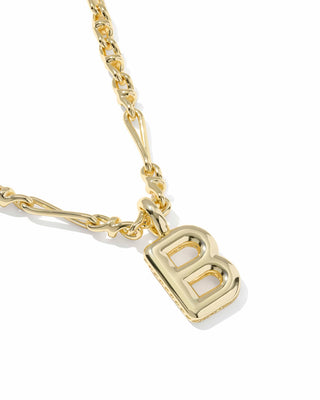 Kendra Scott Jewelry - Necklaces Bubble Letter B Gold Short Pendant