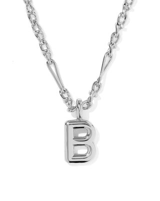 Kendra Scott Jewelry - Necklaces Bubble Letter B Silver Short Pendant