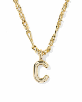 Kendra Scott Jewelry - Necklaces Bubble Letter C Gold Short Pendant