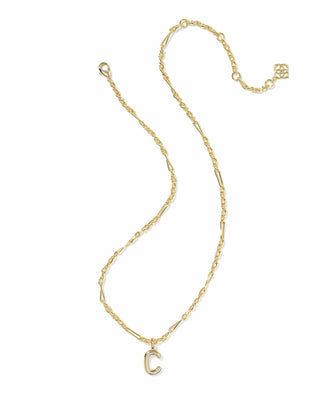 Kendra Scott Jewelry - Necklaces Bubble Letter C Gold Short Pendant