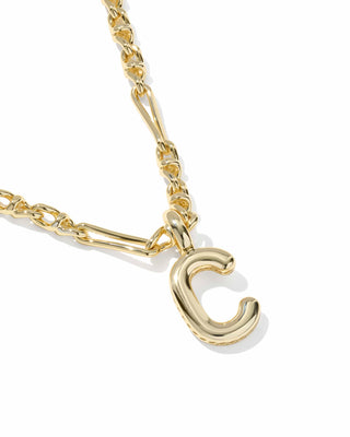 Kendra Scott Jewelry - Necklaces Bubble Letter C Gold Short Pendant