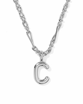 Kendra Scott Jewelry - Necklaces Bubble Letter C Silver Short Pendant