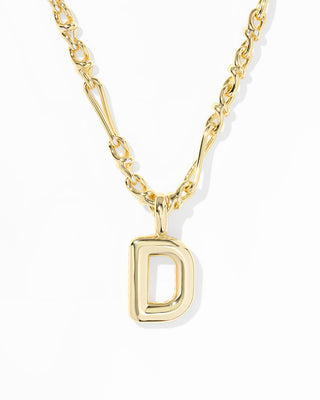 Kendra Scott Jewelry - Necklaces Bubble Letter D Gold Short Pendant