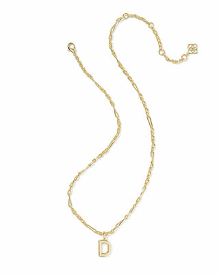 Kendra Scott Jewelry - Necklaces Bubble Letter D Gold Short Pendant