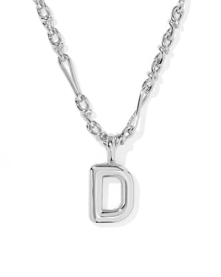 Kendra Scott Jewelry - Necklaces Bubble Letter D Silver Short Pendant