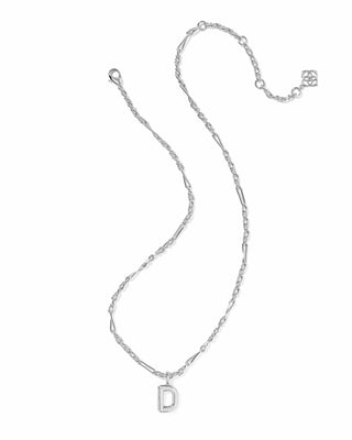 Kendra Scott Jewelry - Necklaces Bubble Letter D Silver Short Pendant