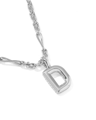 Kendra Scott Jewelry - Necklaces Bubble Letter D Silver Short Pendant