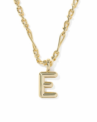 Kendra Scott Jewelry - Necklaces Bubble Letter E Gold Short Pendant