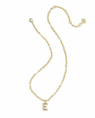 Kendra Scott Jewelry - Necklaces Bubble Letter E Gold Short Pendant