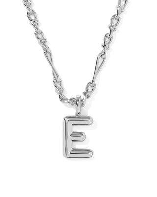 Kendra Scott Jewelry - Necklaces Bubble Letter E Silver Short Pendant