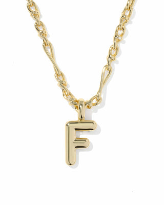 Kendra Scott Jewelry - Necklaces Bubble Letter F Gold Short Pendant