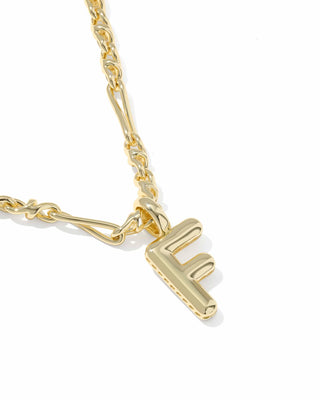 Kendra Scott Jewelry - Necklaces Bubble Letter F Gold Short Pendant