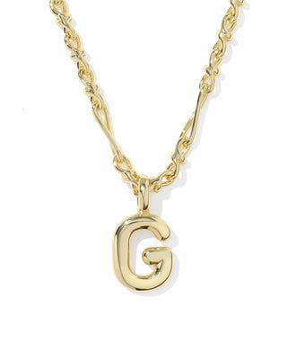 Kendra Scott Jewelry - Necklaces Bubble Letter G Gold Short Pendant