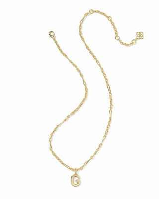 Kendra Scott Jewelry - Necklaces Bubble Letter G Gold Short Pendant