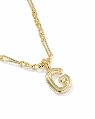 Kendra Scott Jewelry - Necklaces Bubble Letter G Gold Short Pendant