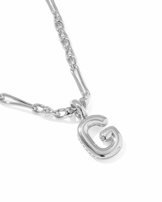 Kendra Scott Jewelry - Necklaces Bubble Letter G Silver Short Pendant