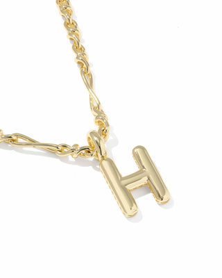 Kendra Scott Jewelry - Necklaces Bubble Letter H Gold Short Pendant